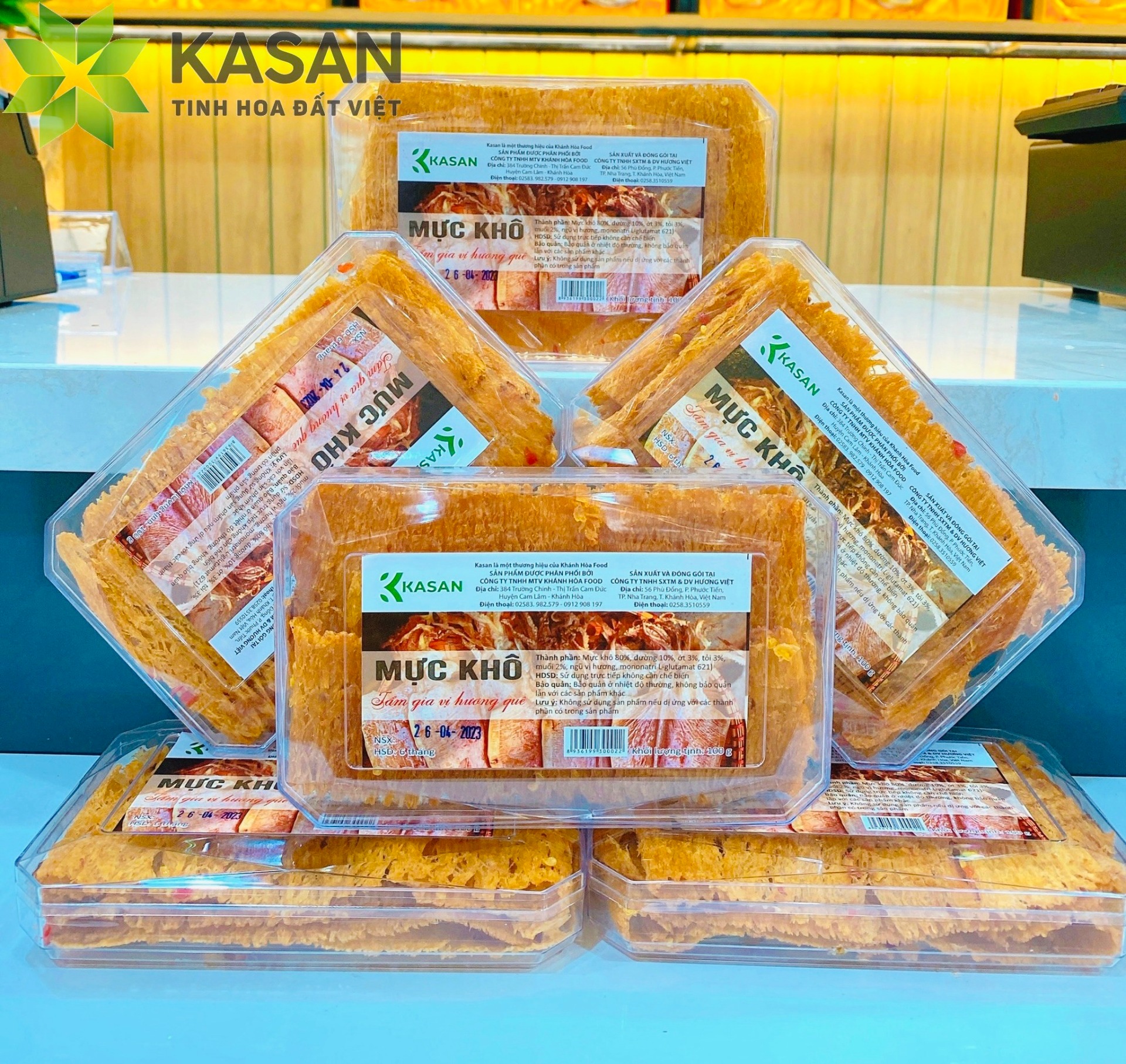 MỰC KHÔ TẨM GIA VỊ HƯƠNG QUÊ 100G